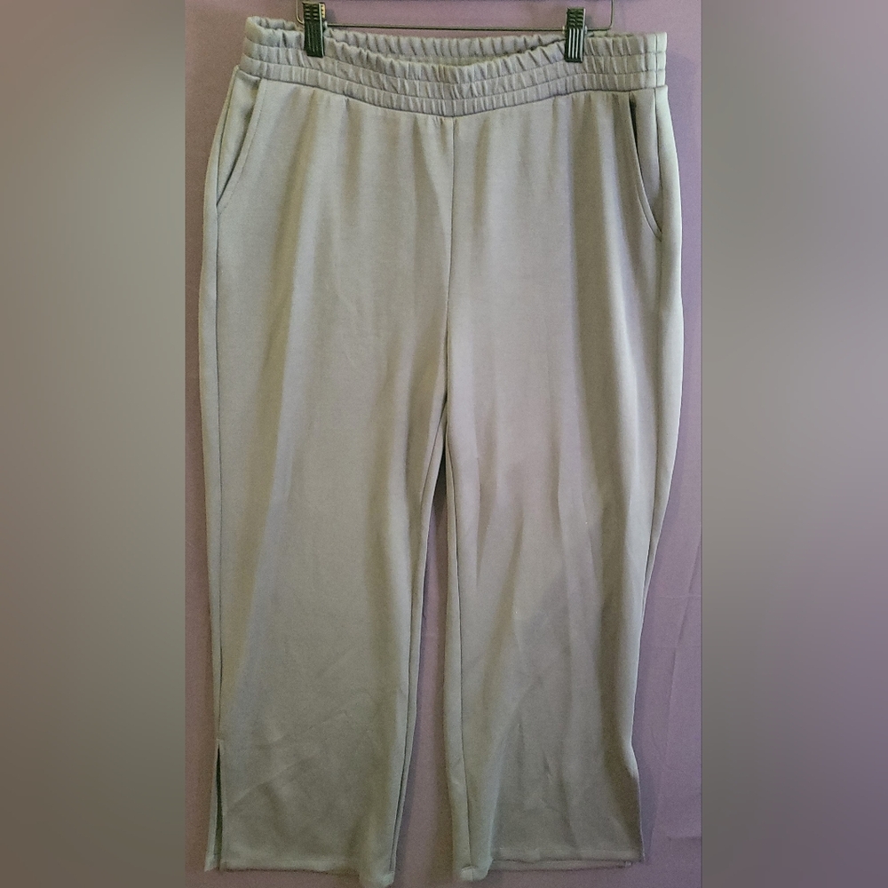 Sincerely Jules Women's Grey Comfort Elastic Waist Pants. Size Xl